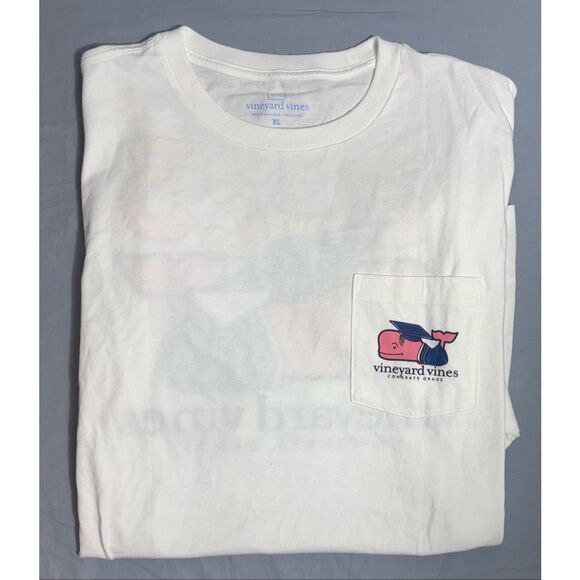 Vineyard Vines Other - Vineyard Vines 2025 Grad Short Sleeve T-Shirt Tee Size XL Pocket White